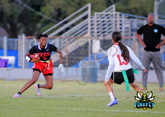 Tampa Bay Tech Titans vs Strawberry Crest Chargers Flag Football 2023 Firefly Event Photography  (18)