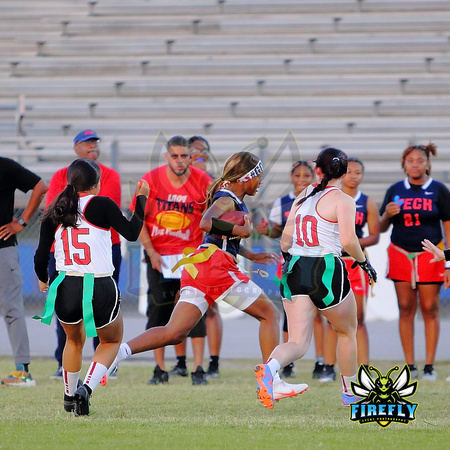 Tampa Bay Tech Titans vs Strawberry Crest Chargers Flag Football 2023 Firefly Event Photography  (26)
