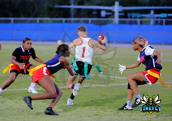Tampa Bay Tech Titans vs Strawberry Crest Chargers Flag Football 2023 Firefly Event Photography  (75)