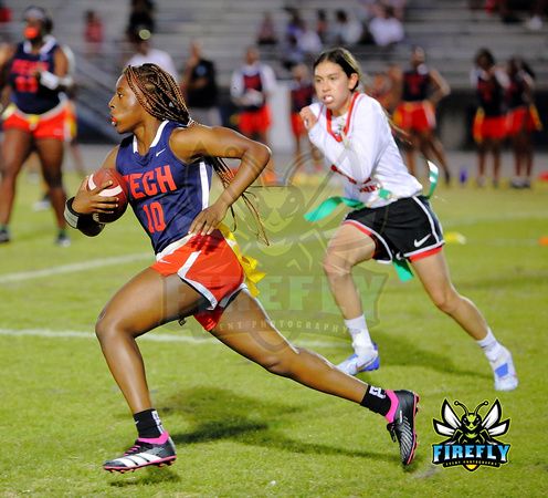 Tampa Bay Tech Titans vs Strawberry Crest Chargers Flag Football 2023 Firefly Event Photography  (118)