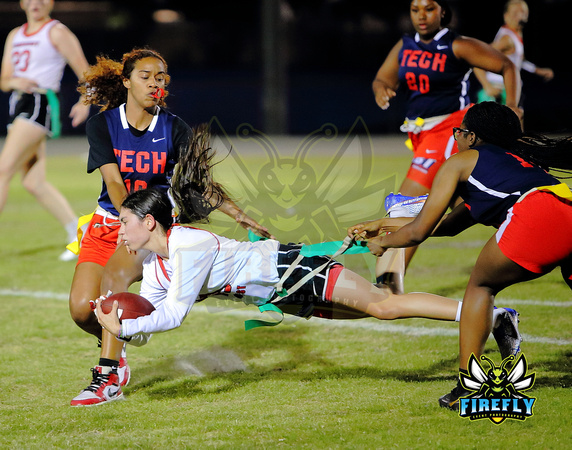 Tampa Bay Tech Titans vs Strawberry Crest Chargers Flag Football 2023 Firefly Event Photography  (215)