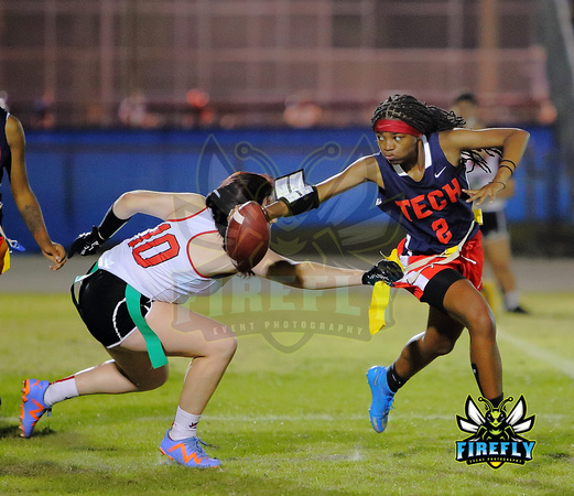 Tampa Bay Tech Titans vs Strawberry Crest Chargers Flag Football 2023 Firefly Event Photography  (223)