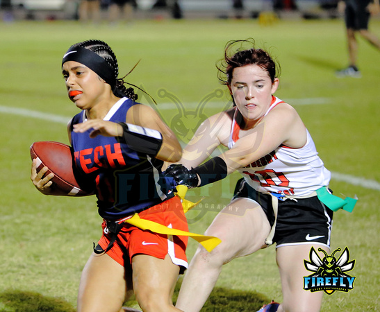 Tampa Bay Tech Titans vs Strawberry Crest Chargers Flag Football 2023 Firefly Event Photography  (264)
