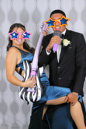 Grey and White Backdrop Northeast High Prom 2023 by Firefly Event Photography (708)